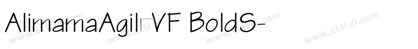 AlimamaAgileVF BoldS字体转换
